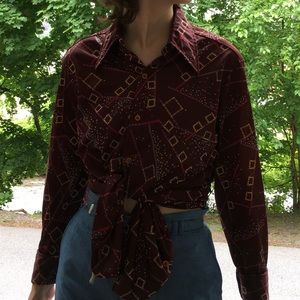 Vintage 1960s 1970s Fruit of the Loom Shirt